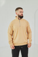 Чоловіча кофта на короткому замку з щільного трикотажу