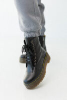 Жіночі штани джогери утеплені з високою посадкою та манжетами