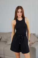 Жіноча майка з тонкої кашкорсе приталена базова