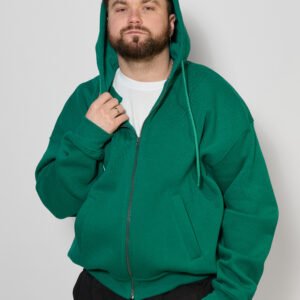 Чоловіче худі з капюшоном — тепле, щільне, oversize стиль