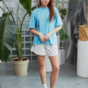 Жіноча базова футболка oversize бавовняна casual стиль