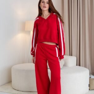 Жіночий спортивний костюм oversize з лампасами